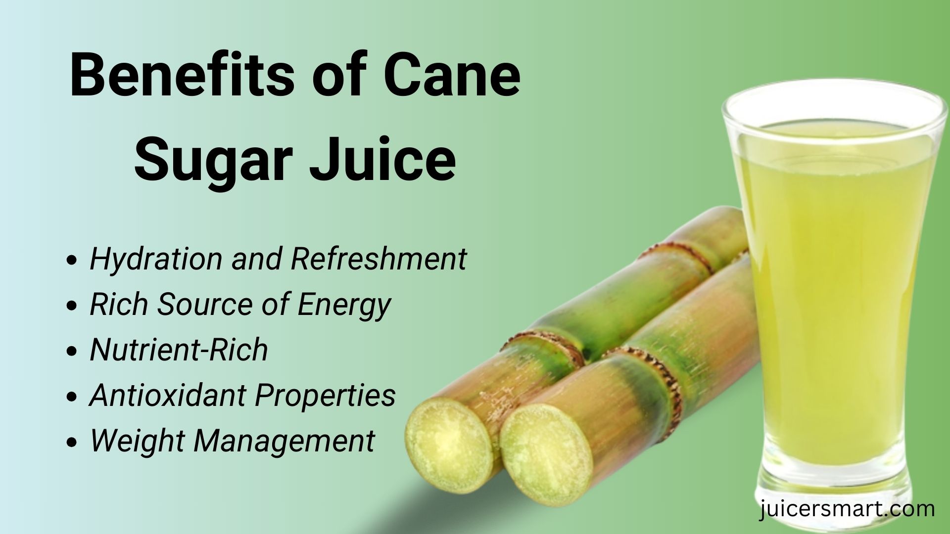 Benefits of Cane Sugar Juice