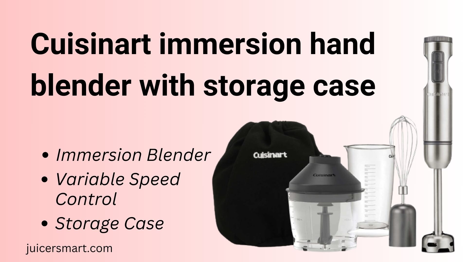 Cuisinart immersion hand blender with storage case