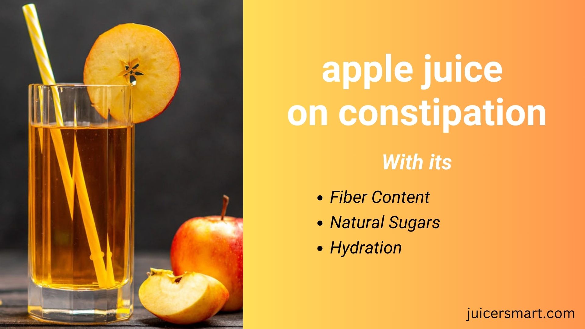 Does apple juice help with constipation