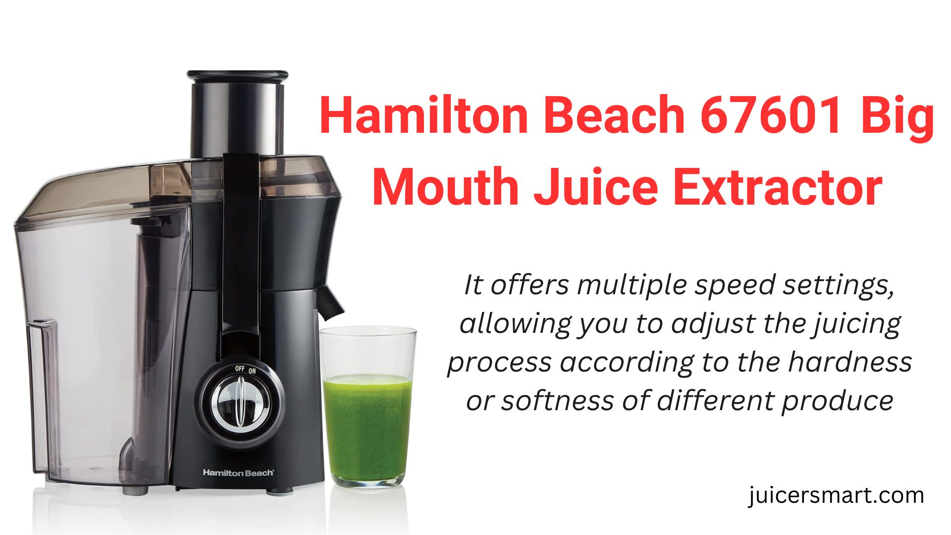 Hamilton Beach 67601 Big Mouth Juice Extractor