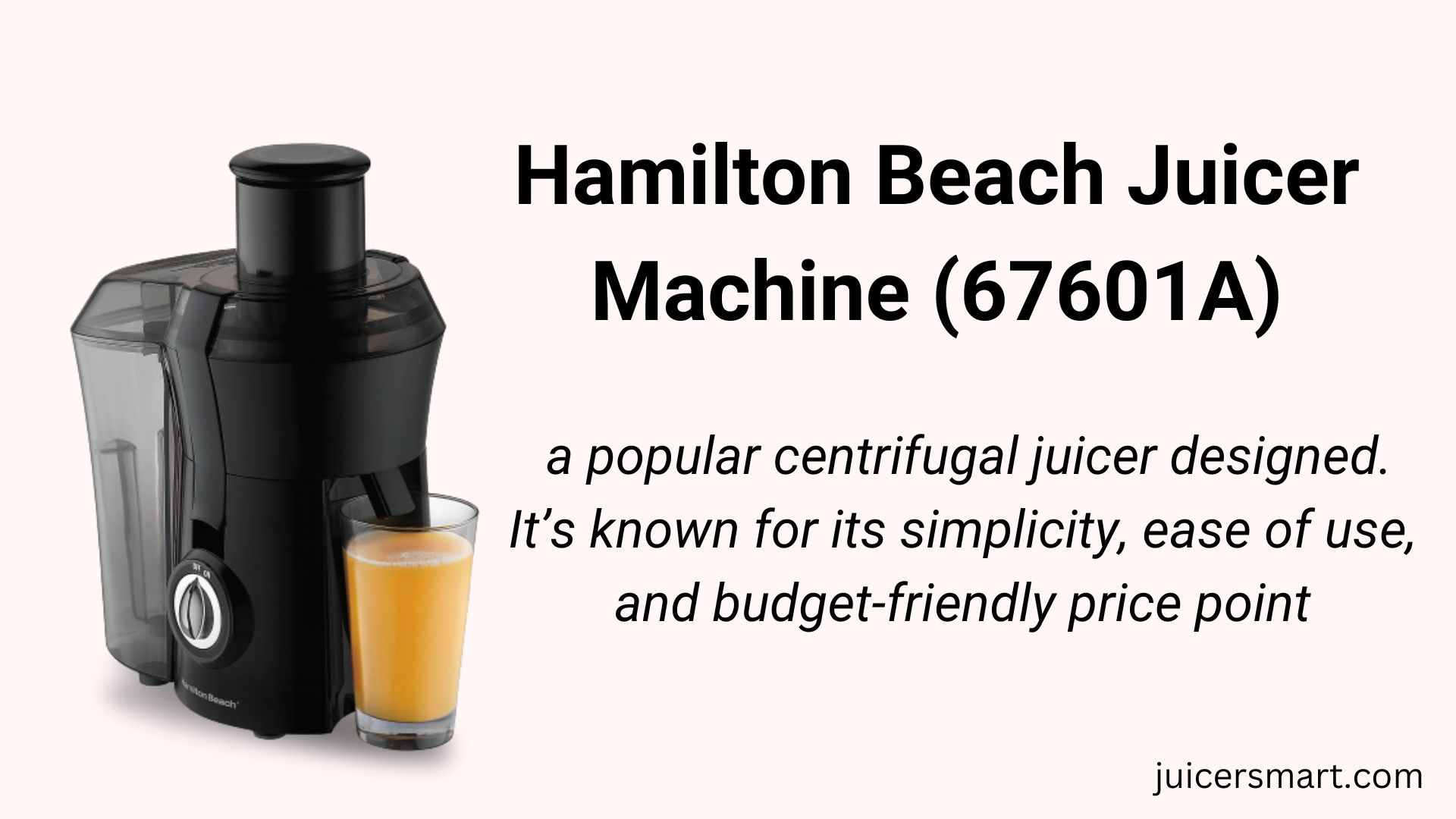 Hamilton Beach Juicer Machine