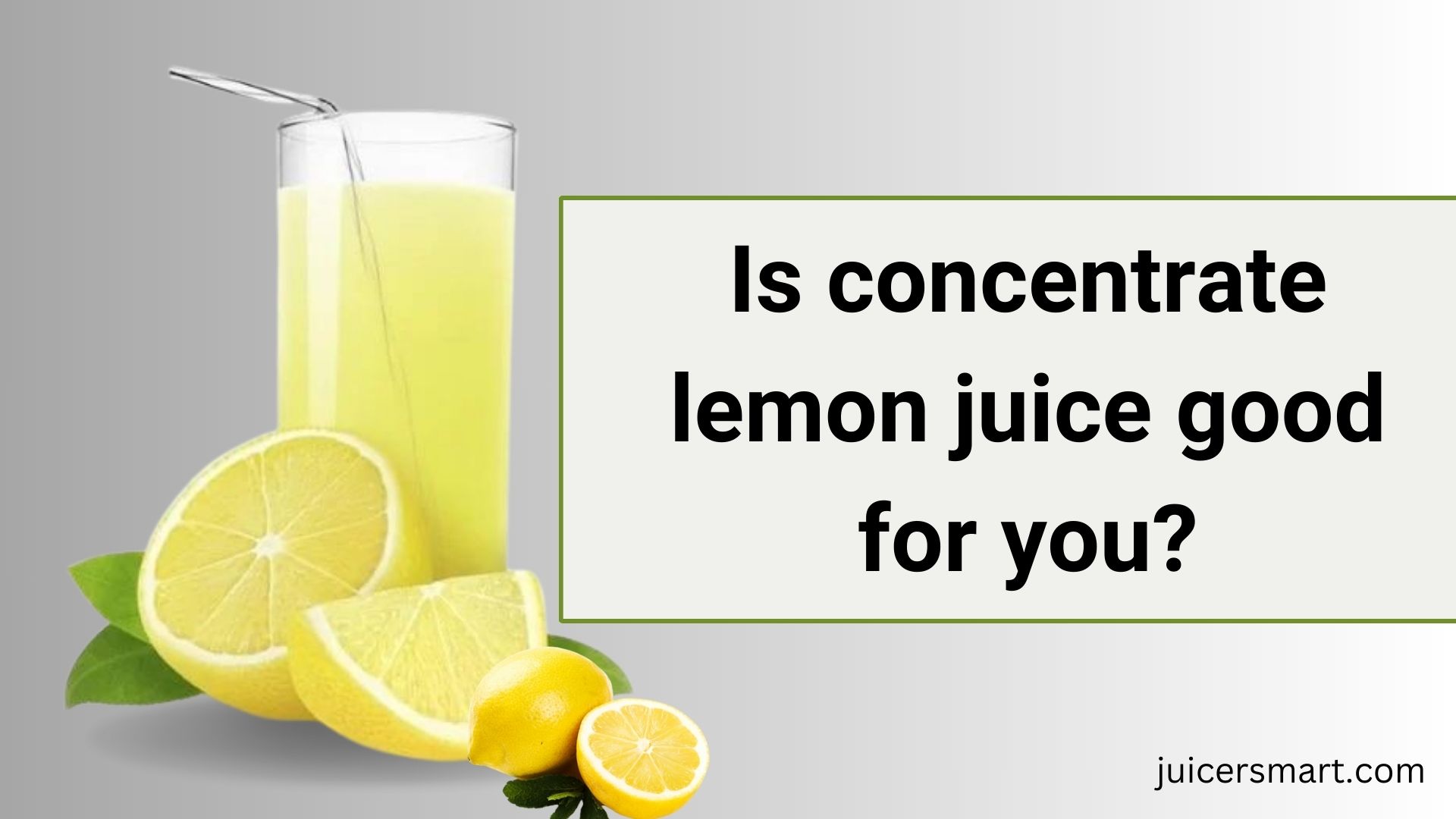 Is concentrate lemon juice good for you?