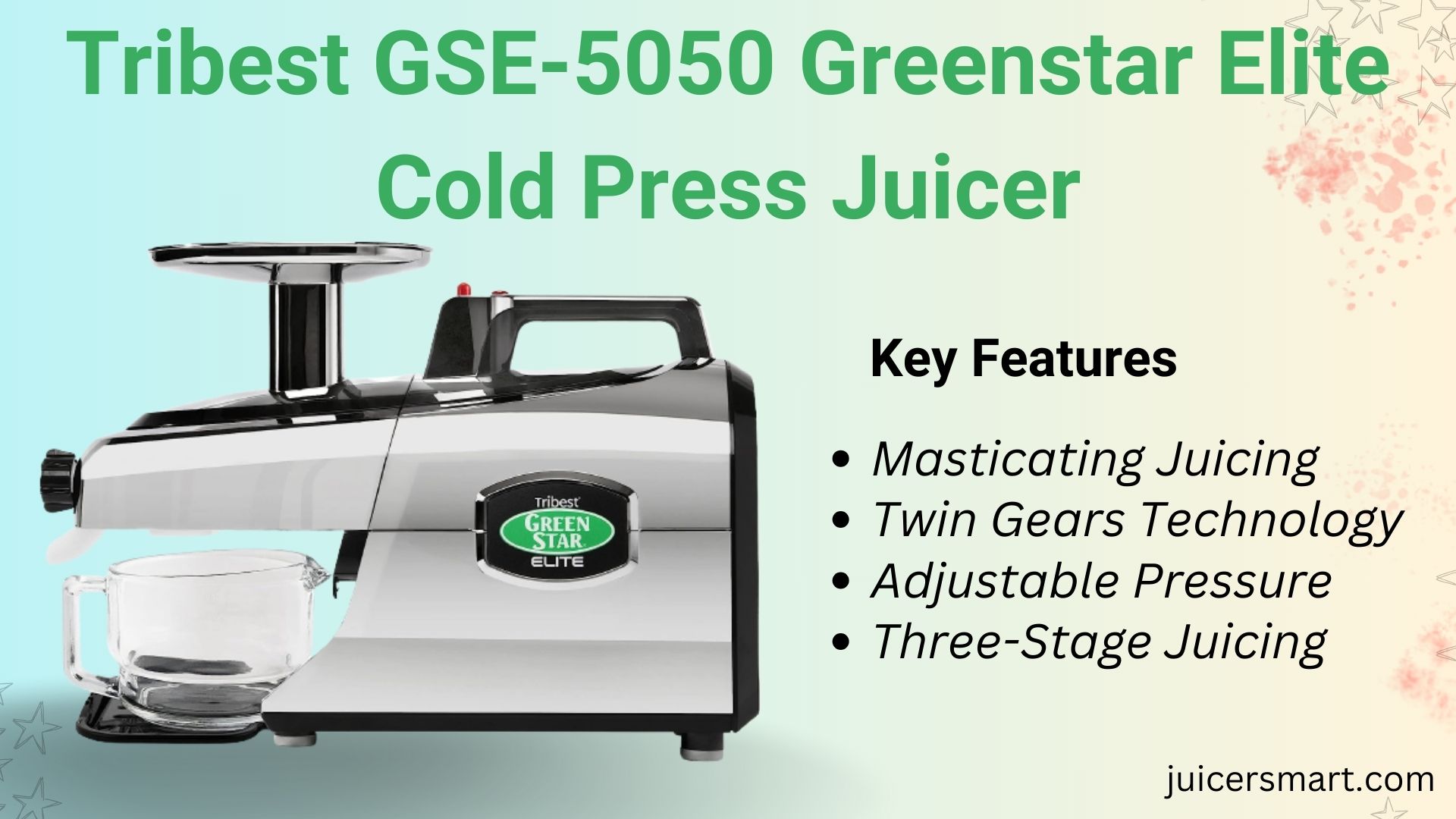 Tribest GSE-5050 Greenstar Elite Cold Press Juicer