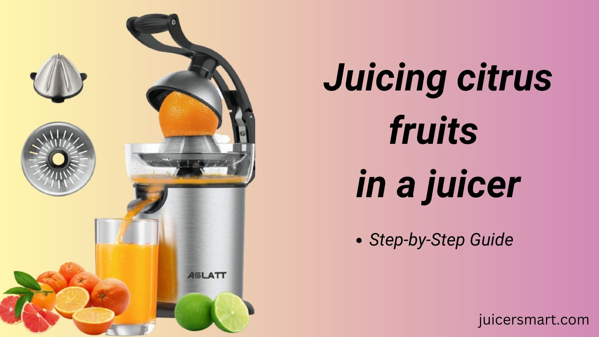 juice citrus in a Juicer